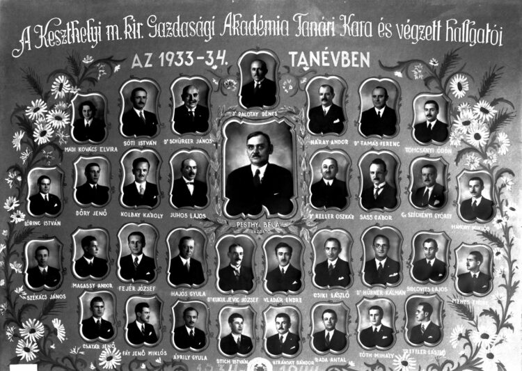 1934-ben végzett keszthelyi hallgatók