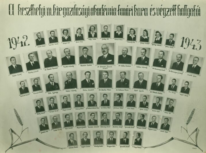 1943-ban végzett keszthelyi hallgatók