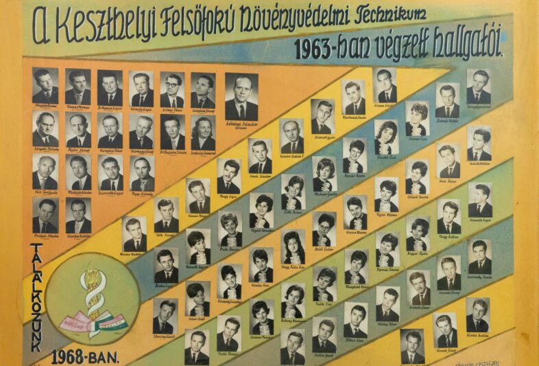 1963-ban végzett Keszthelyi Növényvédelmi Technikum hallgatói