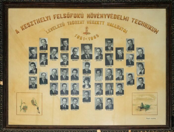 1965-ben végzett Keszthelyi Növényvédelmi Technikum levelező hallgatói