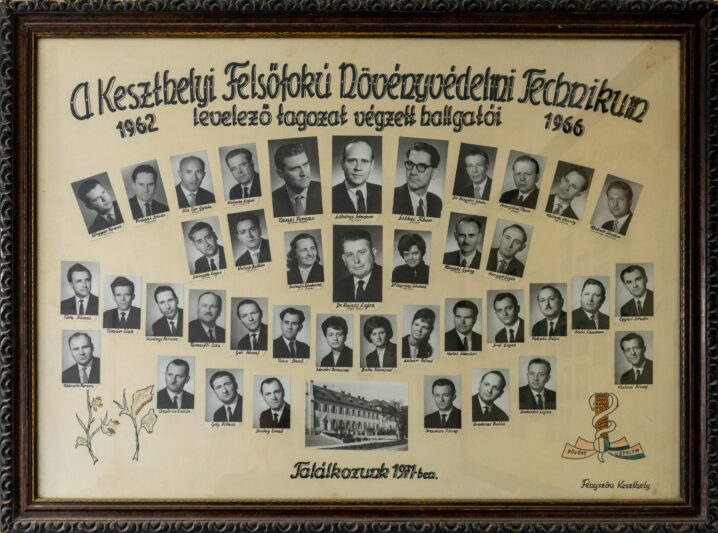 1966-ban végzett Keszthelyi Növényvédelmi Technikum levelező hallgatói