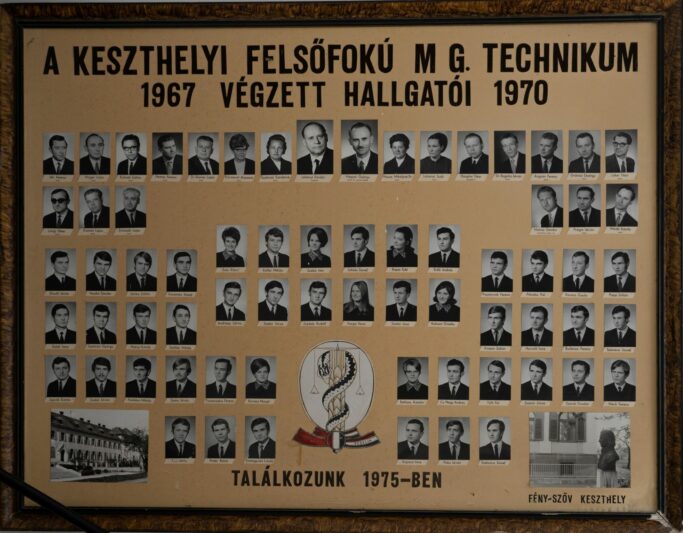 1970-ben végzett Keszthelyi Növényvédelmi Technikum hallgatói