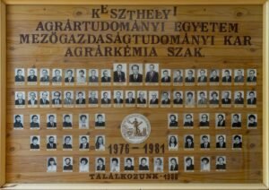 1981-ben végzett keszthelyi agrárkémikusok